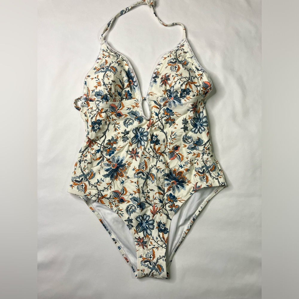 Boho Floral One Piece Swimsuit Medium NWT